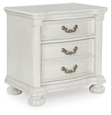 Montelaine - Three Drawer Night Stand - Antique White