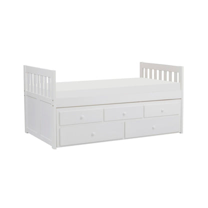 Galen - Twin/Twin Trundle Bed - White