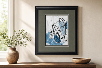 Lanterns I By June Erica Vess - Blue