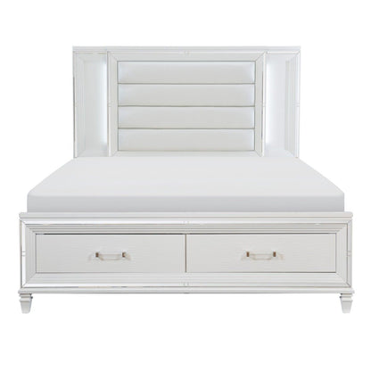 Tamsin - Platform Bed With Footboard Storage, LED Lighting