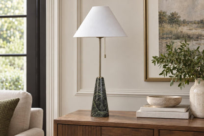 Evergreen Spire - 29 X 11 - Marble Buffet Lamp (Set of 2) - Black