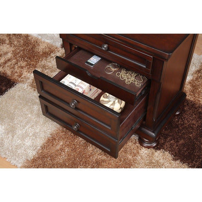 Cumberland - Nightstand, Hidden Drawer - Brown