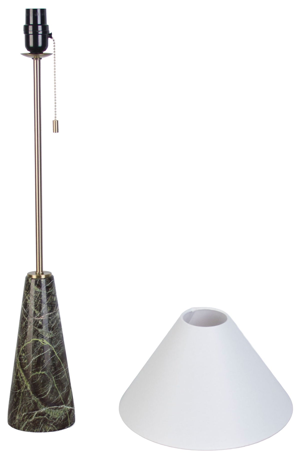 Evergreen Spire - 29 X 11 - Marble Buffet Lamp (Set of 2) - Black