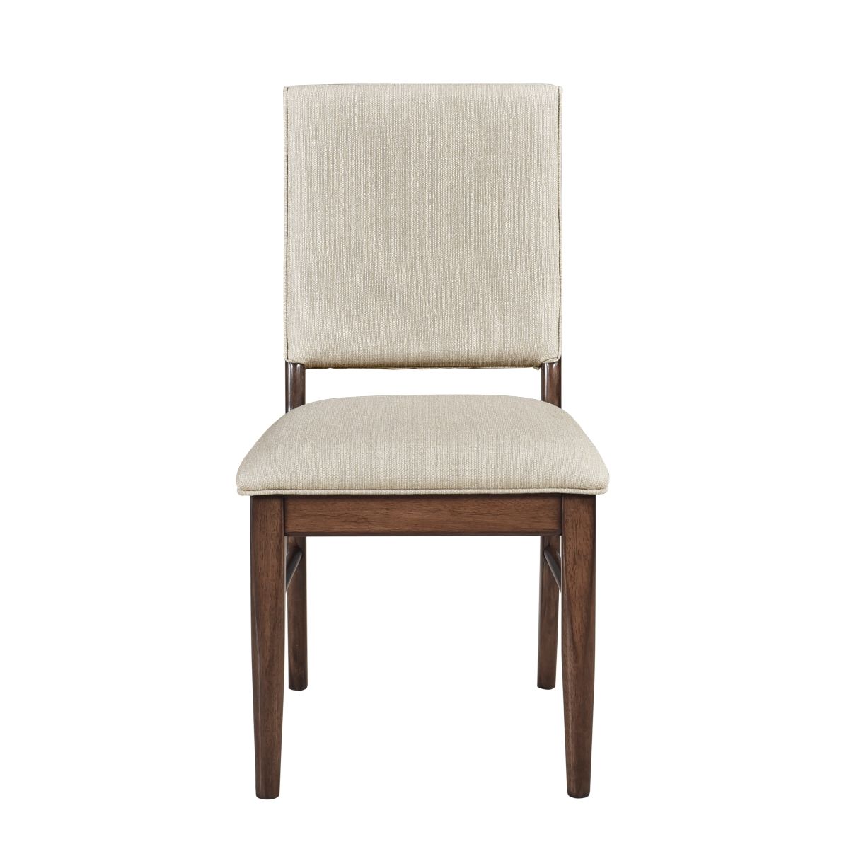 Monroe - 5 Piece Dining Room Set (Table & 4 Side Chairs) - Walnut / Beige