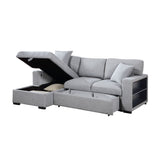 Pompano - Sectional With Chaise, Pull-Out Bed And Hidden Storage, Charging Ports