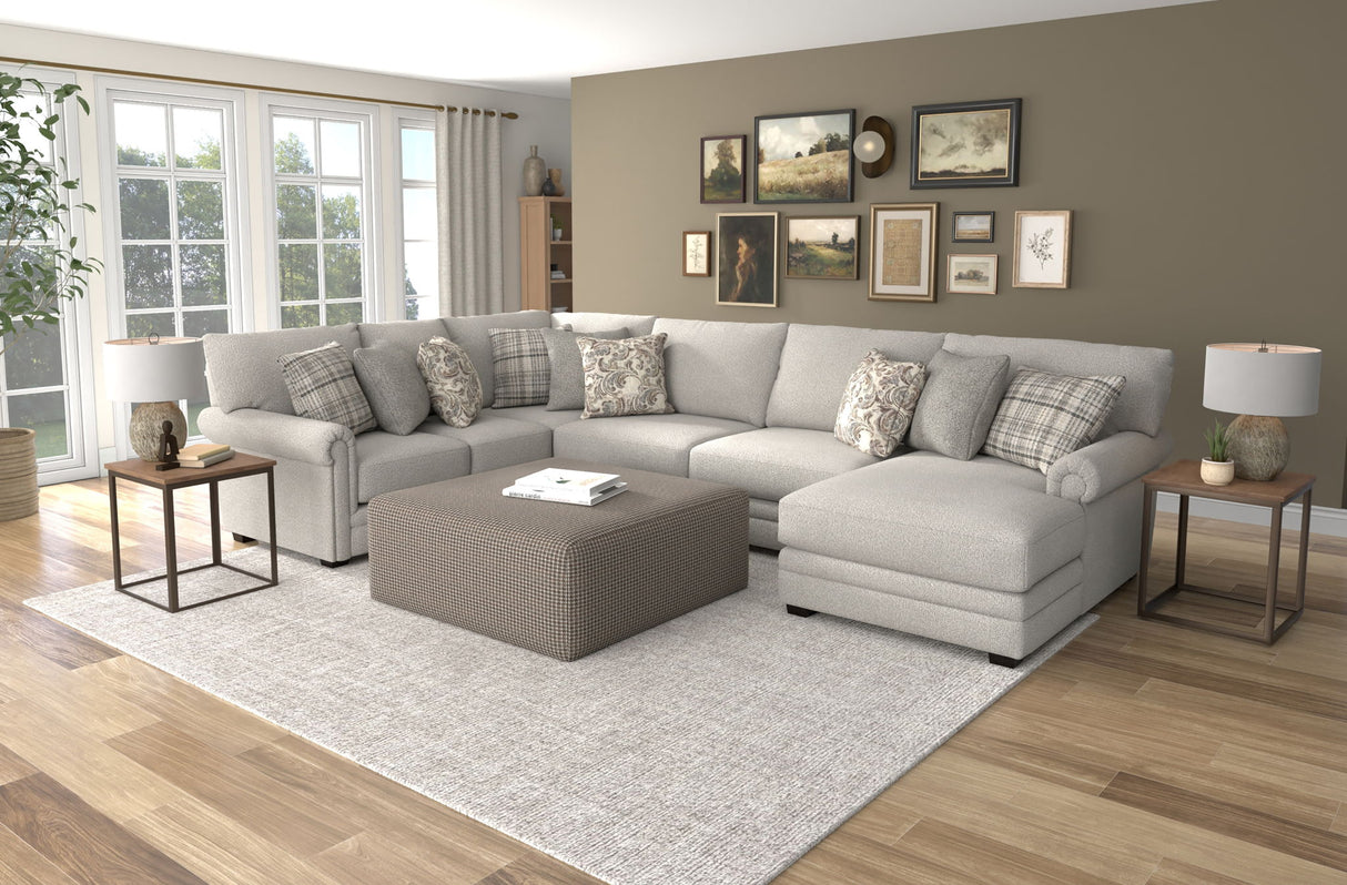 Livingston - Sectional With Comfort Coil Seating And Accent Pillows Included