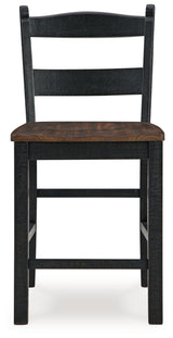 Valebeck - Barstool (Set of 2) - Black / Brown
