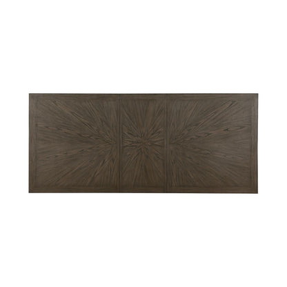 Griffin - 5 Piece Set (Table & 4 Arm Chairs) - Dark Brown / Pearl Silver