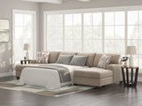 Furniture City - MS - Ashley Furniture - Newellen Sectional - RAF 3-Piece Sleeper Sectional with Double Chaise / Hemp - 48404S7