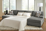 Furniture City - MS - Ashley Furniture - Revenna Sectional - RAF 3-Piece Sleeper Sectional with Double Chaise / Greystone - PC48405S7