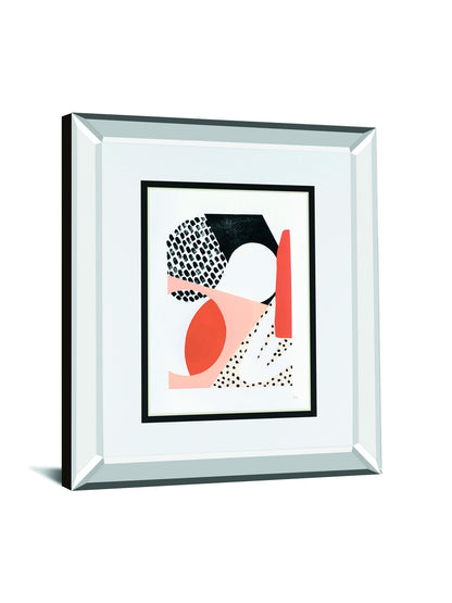 Luminous Tumble I By Laura Marshall Mirrored Frame - White