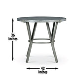 Portland - Round Counter Table - Gray