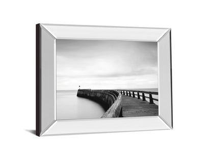 Into The Mist By Papiorek - Mirror Framed Print Wall Art - Gray