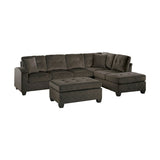 Emilio - 3 Piece Reversible Sectional With Ottoman