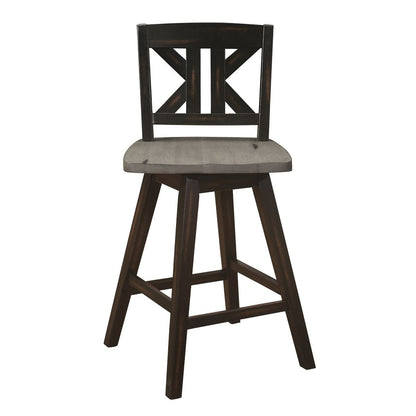 Amsonia - Swivel X-Back Counter Height Chair (Set of 2)