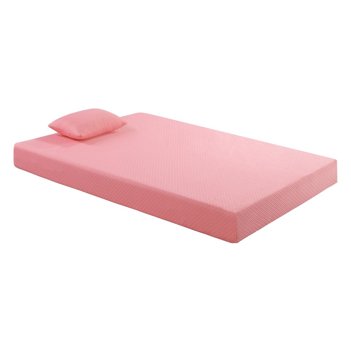Leo - 7" Gel Infused Memory Foam Mattress And Pillow Set