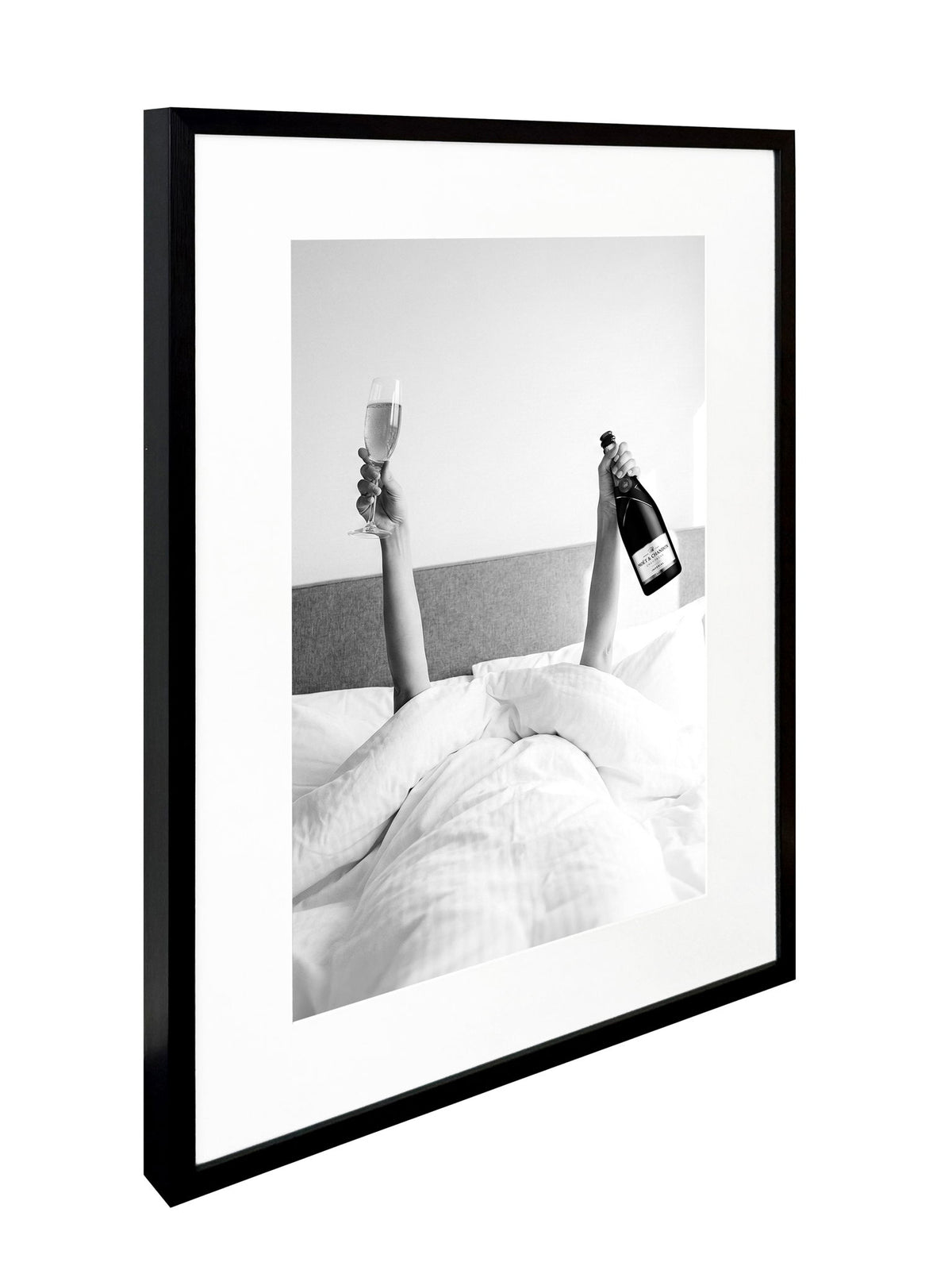 Champagne Morning I - 24 X 32 - Framed Print Under Glass - White