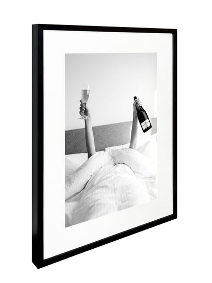 Champagne Morning I - 24 X 32 - Framed Print Under Glass - White