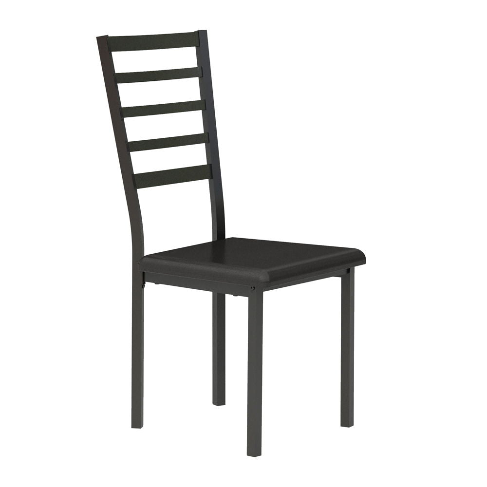 Madigan - Writing Desk And Chair - Black / Brown