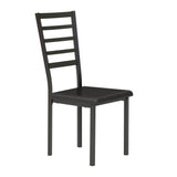 Madigan - Writing Desk And Chair - Black / Brown