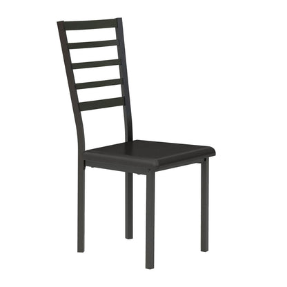 Madigan - Writing Desk And Chair - Black / Brown