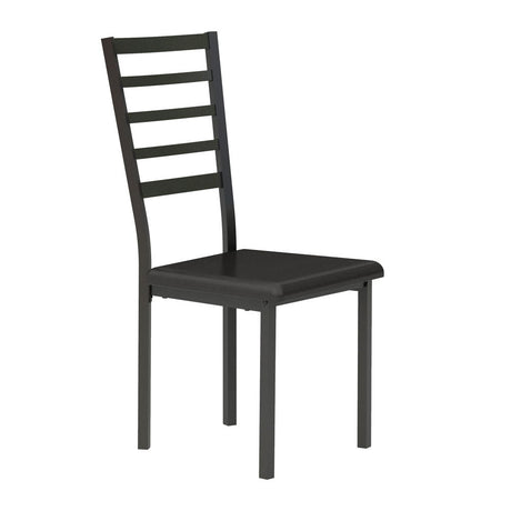 Madigan - Writing Desk And Chair - Black / Brown