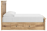 Makidern - Panel Storage Bed With Under Bed Storage Unit