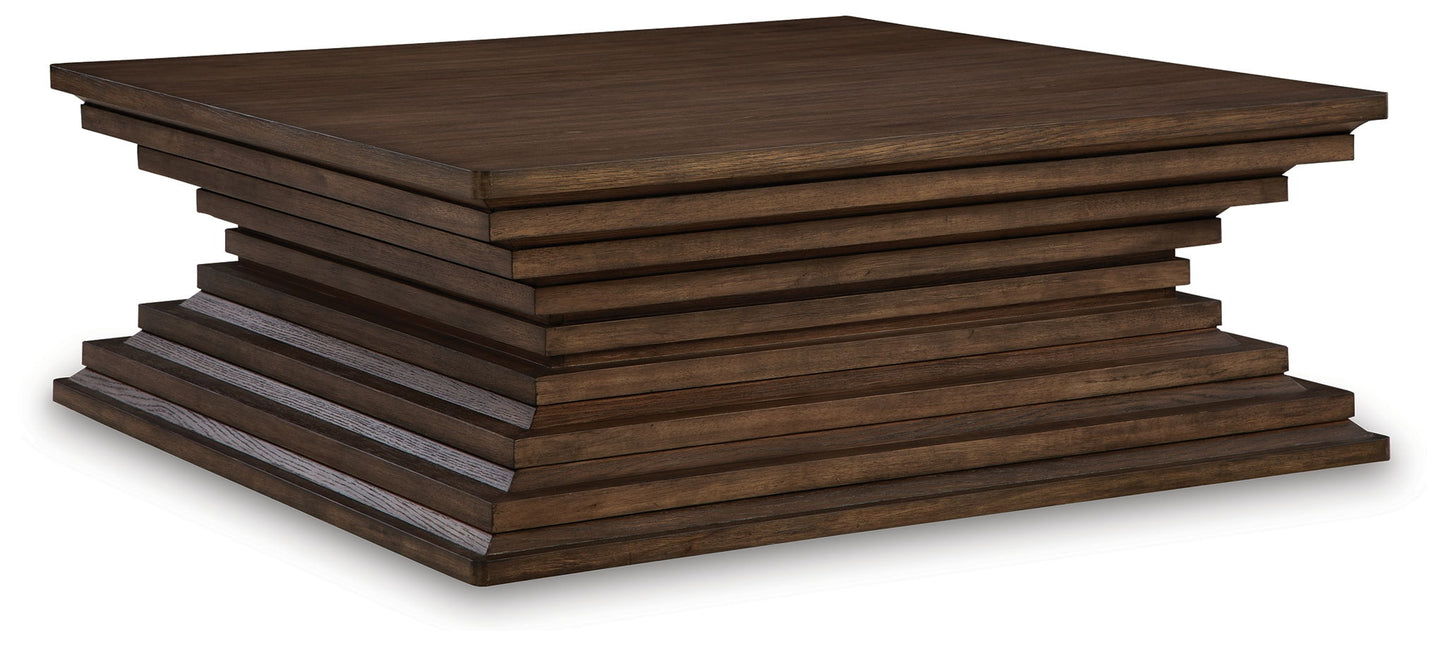 Hannodream - Square Cocktail Table - Warm Brown
