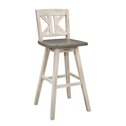 Amsonia - Swivel X-Back Pub Height Chair (Set of 2)