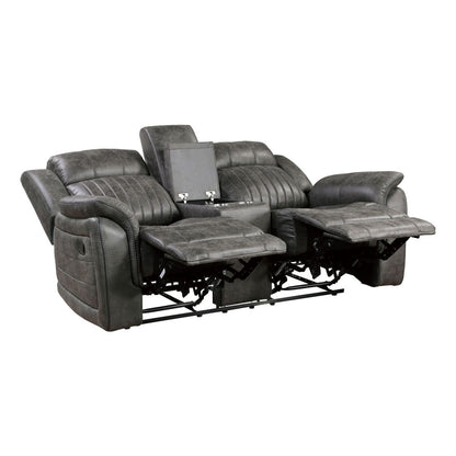 Centeroak - Double Reclining Loveseat With Center Console