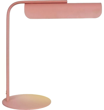 Poet'S Curve I - 14 X 14 - Metal Accent Lamp (Set of 2) - Matte Blush Pink