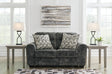 Furniture City - MS - Ashley Furniture - Lonoke Living Room - Chair and a Half / Gunmetal - 5050423