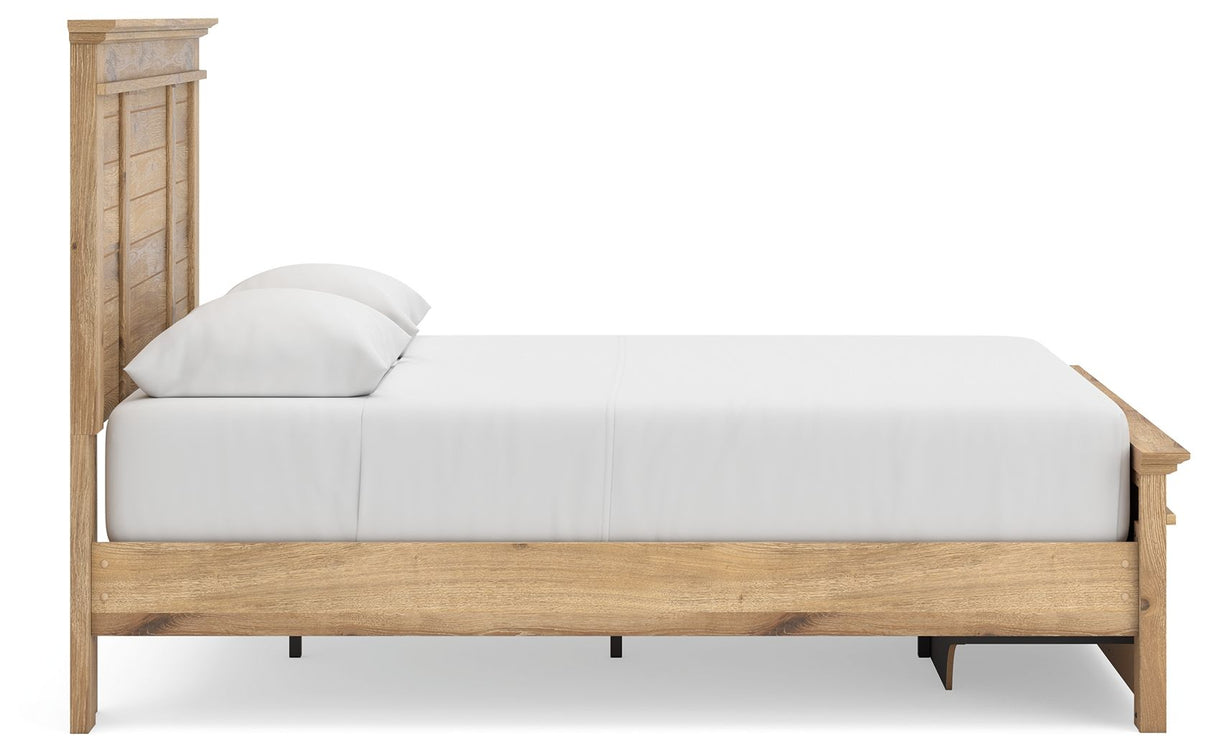 Makidern - Panel Storage Bed With Storage Footboard