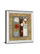 Crescent Moon I By Tava Studio - Mirror Framed Print Wall Art - Beige