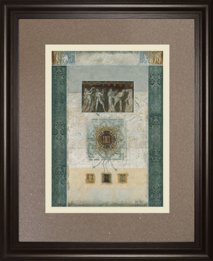Romanesque Il By Douglas - Framed Print Wall Art - Light Brown
