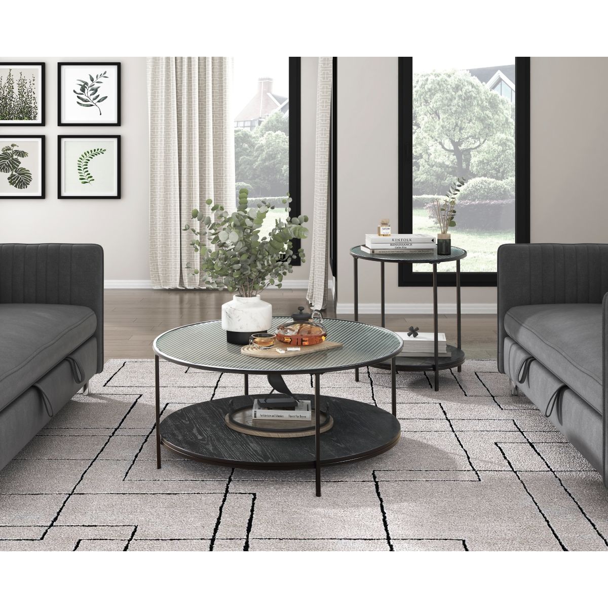 Laird - 3 Piece Pack Occasional Set - Black
