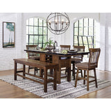 Schleiger - Counter Height Bench - Brown