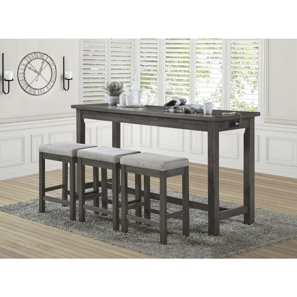 Connected - 4-Piece Pack Counter Height Set