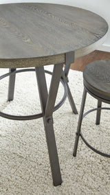 Portland - Round Counter Table - Gray