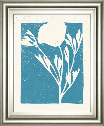 Joyful Spring II By Moira Hershey - Framed Print Wall Art - Blue