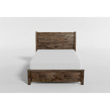 Jerrick - Sleigh Platform Bed With Storage Footboard