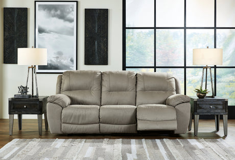 Furniture City - MS - Ashley Furniture - Next-Gen Gaucho Living Room - DBL Rec Loveseat w/Console / Putty - 5420394