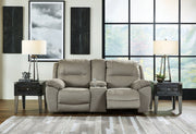 Furniture City - MS - Ashley Furniture - Next-Gen Gaucho Living Room - DBL REC PWR Loveseat w/Console / Putty - 5420396