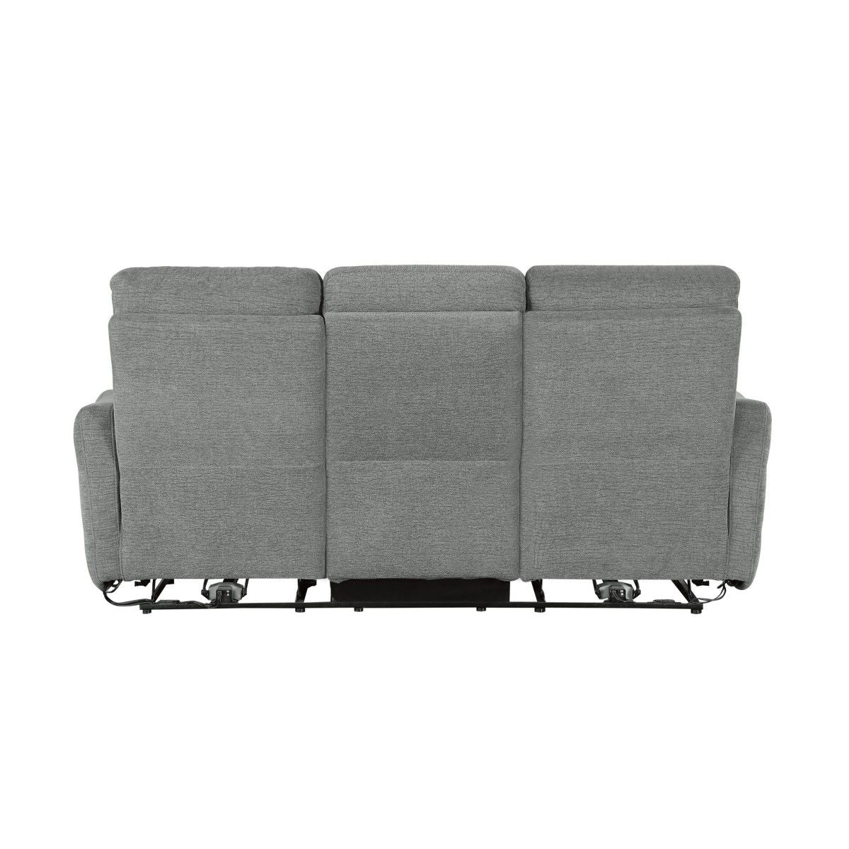 Edition - Power Double Lay Flat Reclining Sofa With Power Headrests And USB Ports - Dove Gray