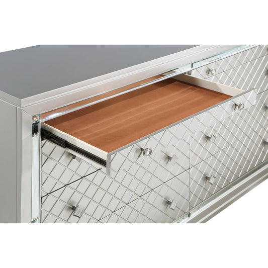 Leesa - Dresser - Silver