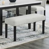Celeste - Dining Bench - Stone