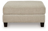 Steelwater Retreat - Oversized Accent Ottoman - Latte
