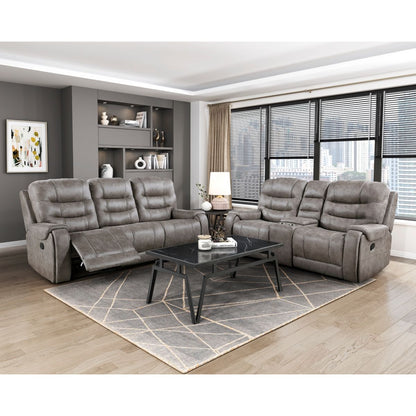 Oberon - Double Reclining Loveseat With Center Console