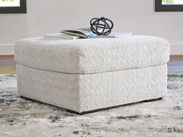 Furniture City - MS - Ashley Furniture - Cuddle Plush Living Room - Oversized Accent Ottoman / Arctic - PC5910608