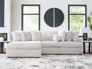 Furniture City - MS - Ashley Furniture - Cuddle Plush Sectional - 3-Piece Sectional with Chaise / Arctic - PC59106S7
